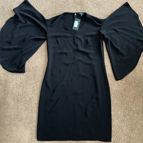 Lauren Ralph Lauren Dresses & Skirts - NWT Lauren Ralph Lauren Black Bell Sleeve Dress